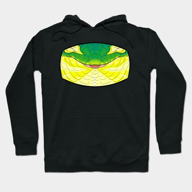 Abronia Lizard Mask Hoodie by TwilightSaint